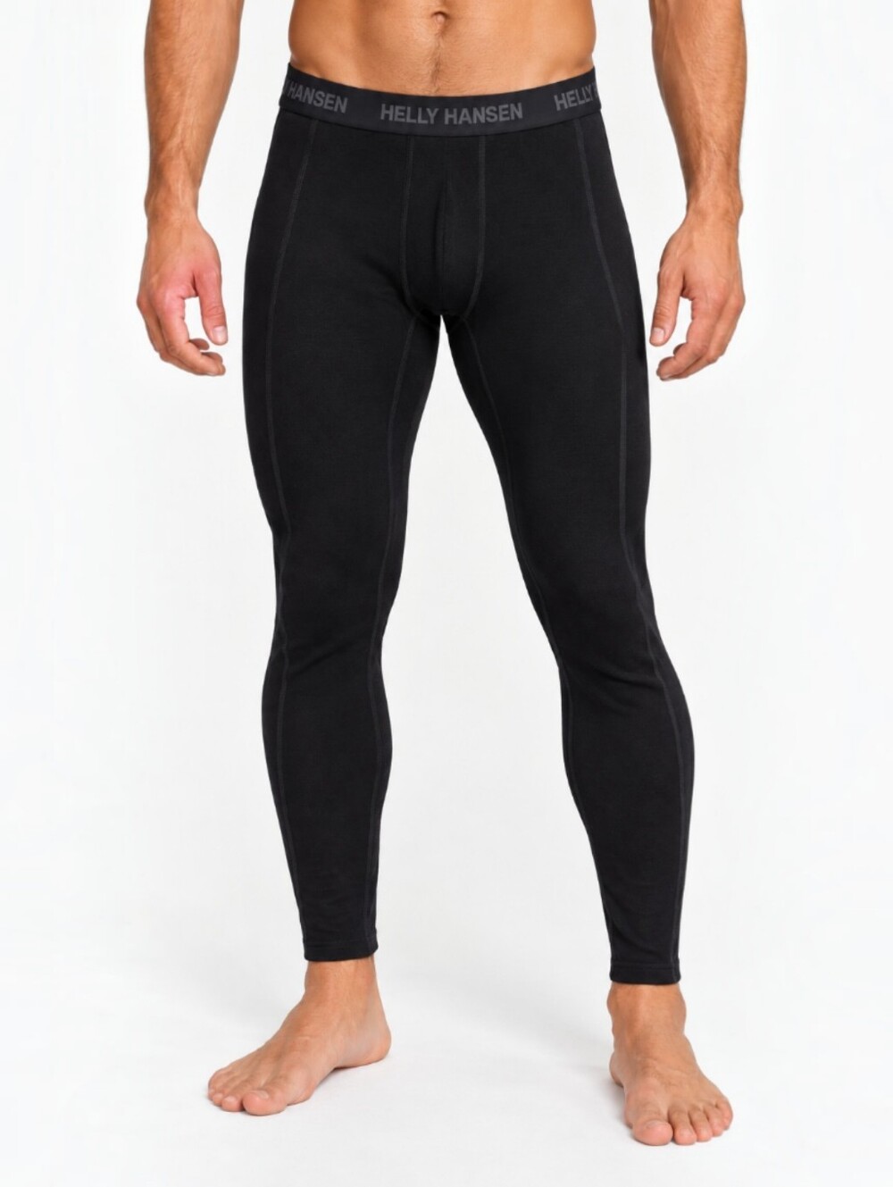 Helly Hansen LIFA Merino Wool Blend Base Layer Thermal Pants Black Ski Men’s M